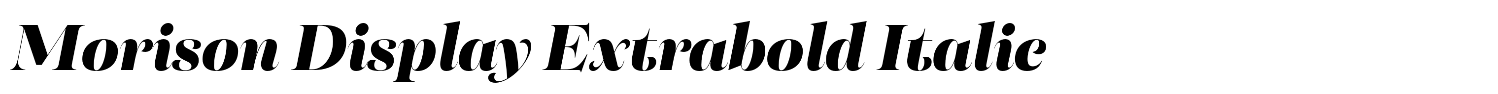 Morison Display Extrabold Italic
